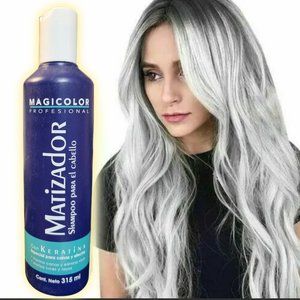1x MAGICOLOR PLATINADOR PURPLE SHAMPOO GRAY BLONDE BLEACHED 10.6 oz
